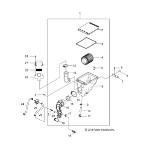 Tube-Breather,Ventilated by Polaris 455065 OEM Hardware P455065 Off Road Express