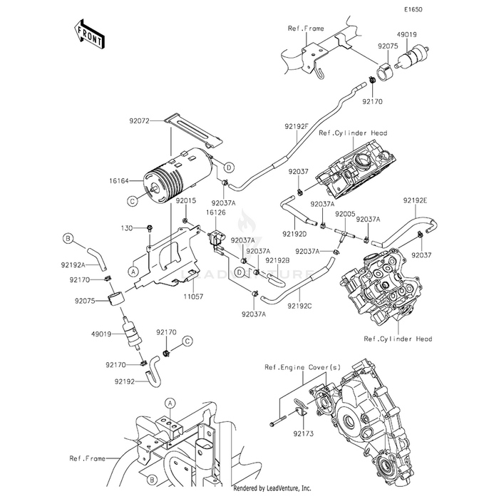 Tube,Canister-Fuel Filter by Kawasaki