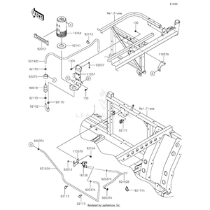 Tube,Canister-Valve by Kawasaki 92192-1666 OEM Hardware 92192-1666 Off Road Express Peach St