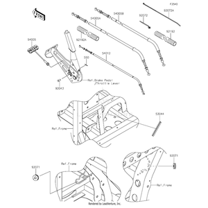 Tube,Convoluted,25.1X30X260 by Kawasaki 92192-1363 OEM Hardware 92192-1363 Off Road Express Peach St