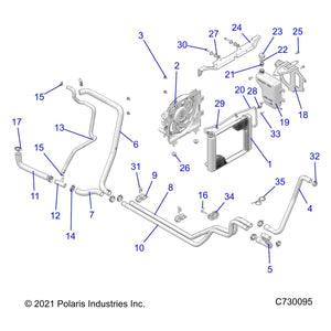 Tube-Coolant,1 by Polaris 5143808 OEM Hardware P5143808 Off Road Express