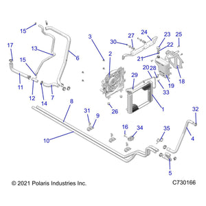 Tube-Coolant,1 ,Crew by Polaris 5143869 OEM Hardware P5143869 Off Road Express