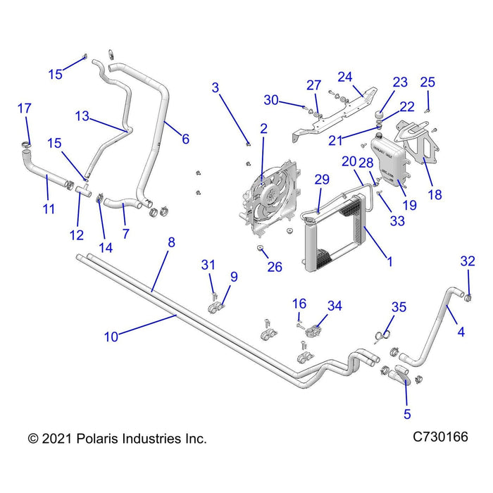 Tube-Coolant,1 ,Crew by Polaris