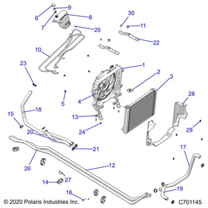 Tube-Coolant,1 In ,Upper by Polaris 5142861 OEM Hardware P5142861 Off Road Express