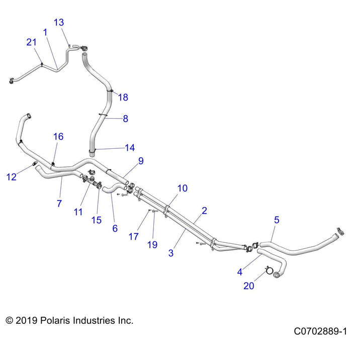 Tube-Coolant,Ht Lower by Polaris