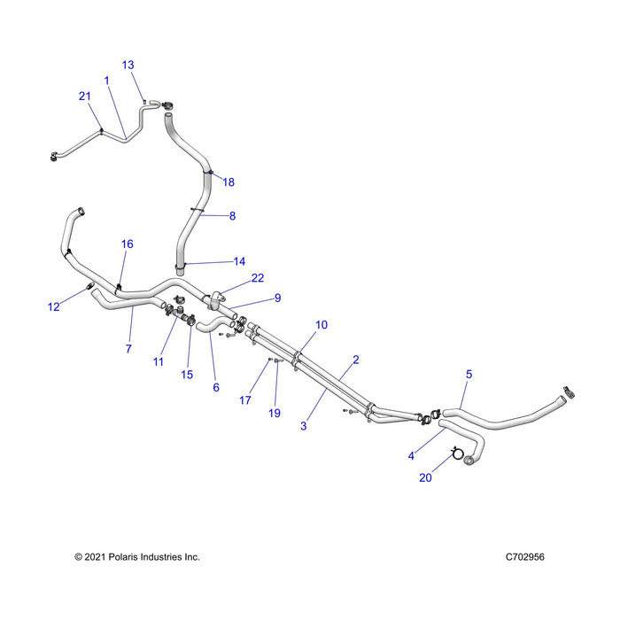 Tube-Coolant,Ht Lower by Polaris