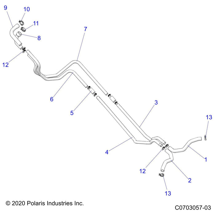 Tube-Coolant,In,1.25 ,Rear by Polaris