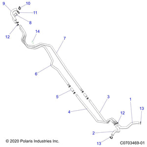 Tube-Coolant,In,Front,1.25 by Polaris 5143365 OEM Hardware P5143365 Off Road Express