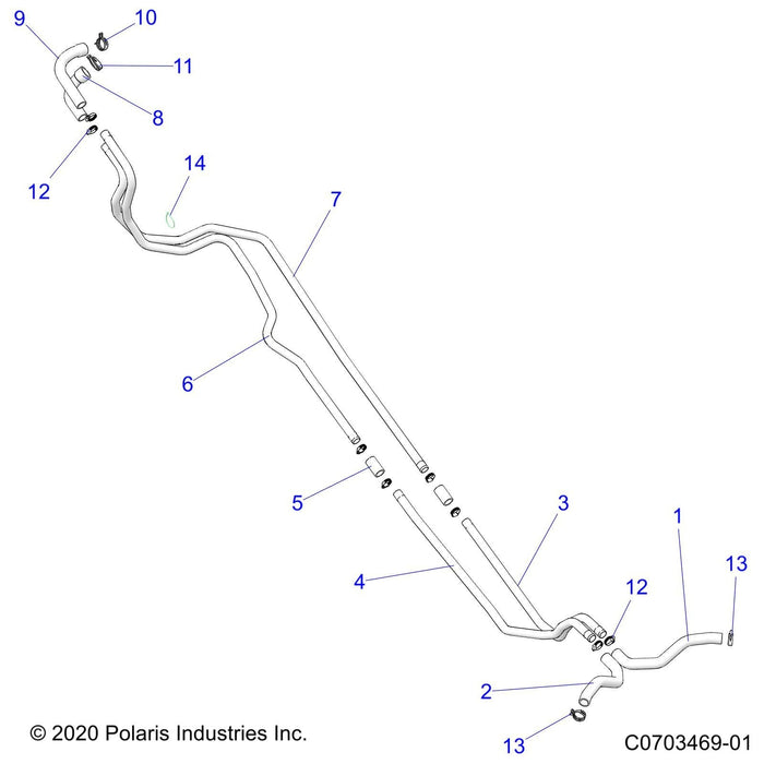 Tube-Coolant,In,Front,1.25 by Polaris