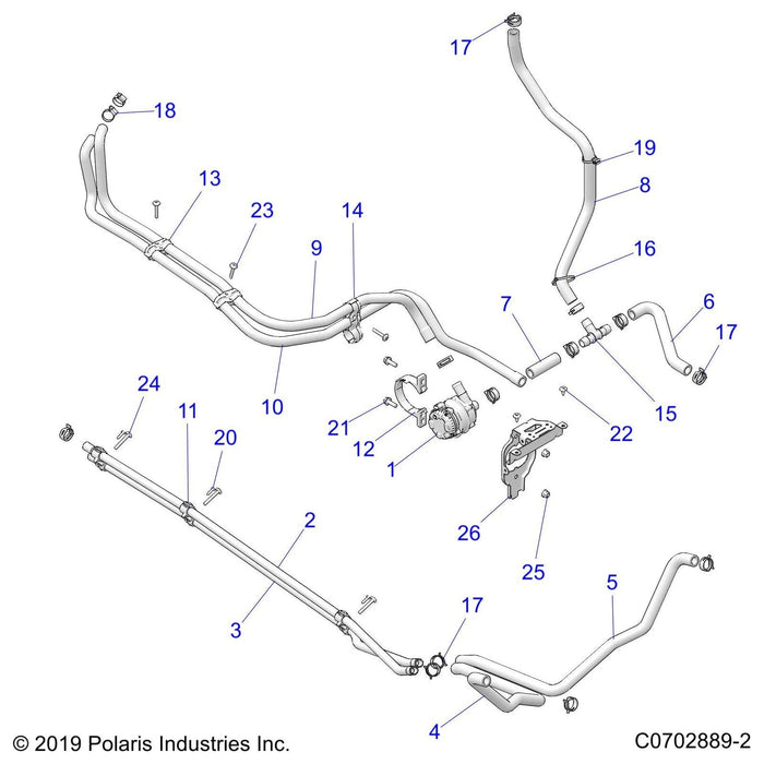 Tube-Coolant,Lt Lower by Polaris