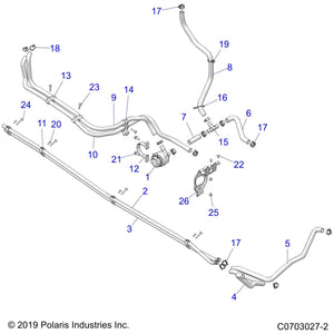 Tube-Coolant,Lt Lower,Mp by Polaris 5143371 OEM Hardware P5143371 Off Road Express