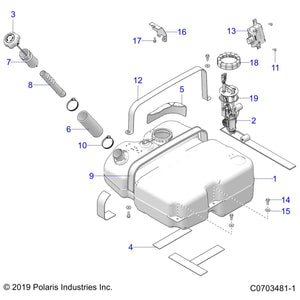 Tube-Fuel Fill,Inner by Polaris 5455330 OEM Hardware P5455330 Off Road Express