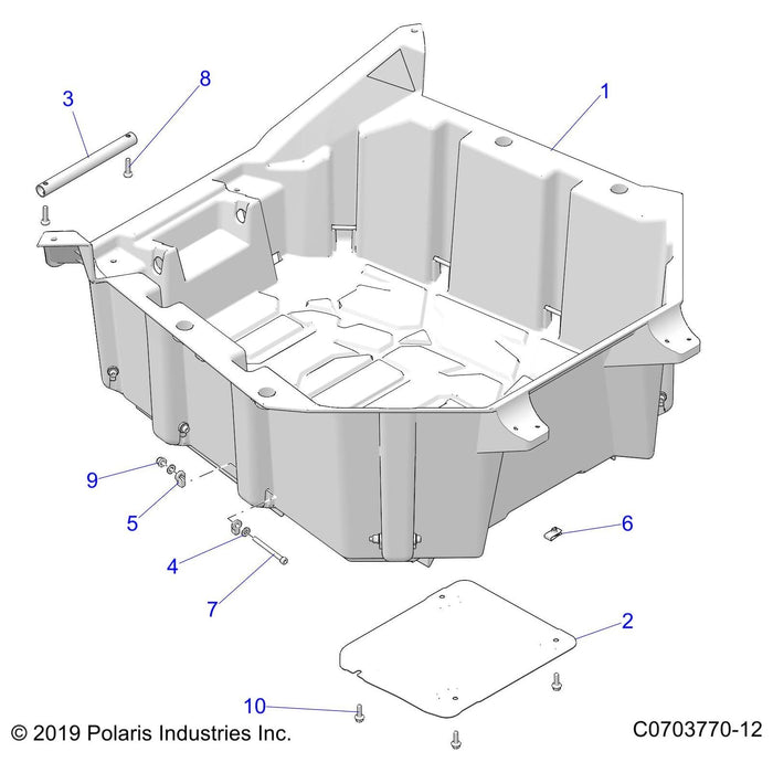 Tube-Handle,Box,Blk by Polaris