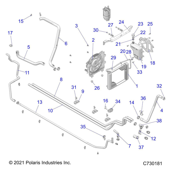 Tube-Hvac,Coolant,Crew by Polaris