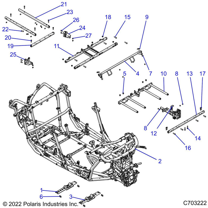 Tube-Seat Base,Front,Ecoat by Polaris