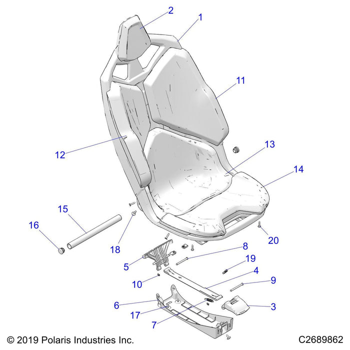 Tube-Seat Shell,Ecoat by Polaris