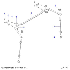 Tube-Stabilizer,M.Blk by Polaris 5342500-458 OEM Hardware P5342500-458 Off Road Express