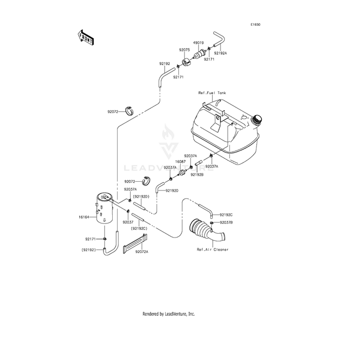 Tube,Tank-Check Valve by Kawasaki