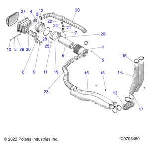 Tunnel Duct by Polaris 5453765 OEM Hardware P5453765 Off Road Express