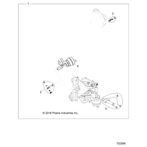 Turbo Assembly by Polaris 1205930 OEM Hardware P1205930 Off Road Express Drop Ship