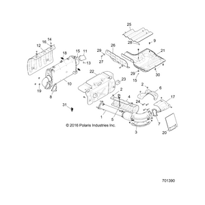 Turbo Headpipe Assembly by Polaris 1262909 OEM Hardware P1262909 Off Road Express Drop Ship