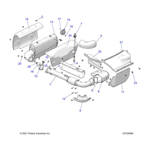 Turbo Heat Shield, Upper by Polaris 5268730 OEM Hardware P5268730 Off Road Express