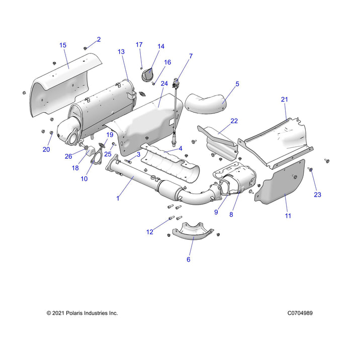 Turbo Heat Shield, Upper by Polaris