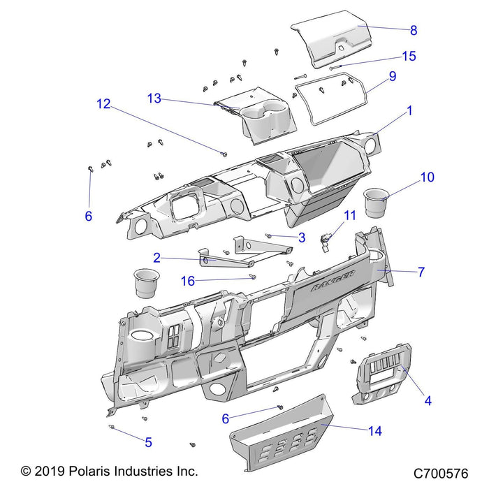 Turn Latch Cam, 1/4 by Polaris