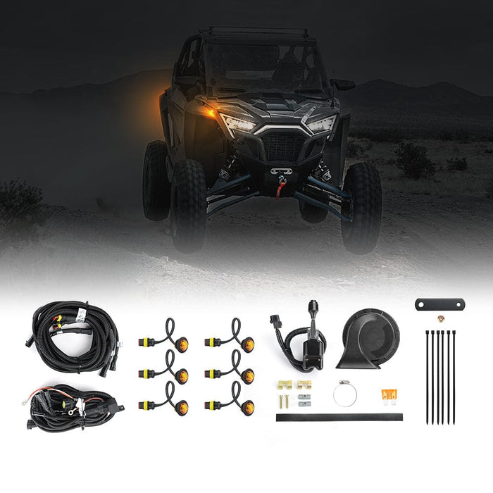 Turn Signal Kit Fit Polaris, Can-Am, Pioneer by Kemimoto