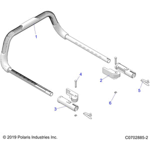 U-Bar Assembly by Polaris 2637184 OEM Hardware P2637184 Off Road Express