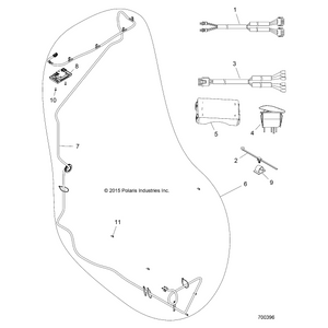 U Clip by Polaris 7670042 OEM Hardware P7670042 Off Road Express