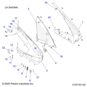 U Type Clip by Polaris 7670040 OEM Hardware P7670040 Off Road Express