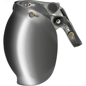 Universal Flip-Up Bubble Shield by GMAX G002015 Helmet Shield 72-0021 Western Powersports Drop Ship Silver Iridium