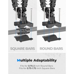 Universal Gun Rack for 0.75" to 2" tubular or square bars by Kemimoto B1709-00901BK Gun Mount B1709-00901BK Kemimoto