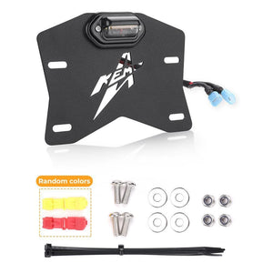 Universal LED License Plate Bracket Kit Fit Can-Am, Polaris by Kemimoto B0111-04101BK License Plate Mount B0111-04101BK Kemimoto