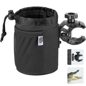 Universal Oxford Fabric Cup Holder with 0.6"-1.5" Alligator Clamp by Kemimoto BZH0208-02 Drink Holder BZH0208-02 Kemimoto