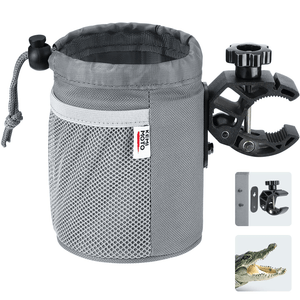 Universal Oxford Fabric Cup Holder with 0.6"-1.5" Alligator Clamp by Kemimoto BZH0208-02 Drink Holder BZH0208-02 Kemimoto