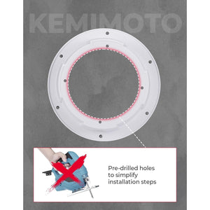 Universal Speaker Pods White for 6.5" Speakers by Kemimoto B0117-02001WH Pod / Cage Speaker B0117-02001WH Kemimoto