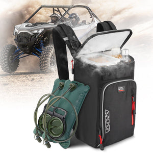 Updated Center Shoulder Console Bag W/Cooler Bag for Polaris/Can-Am by Kemimoto B0113-10501BK Center Console Bag B0113-10501BK Kemimoto