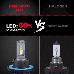 Upgrade H13/9008 Led Headlight Bulbs for Polaris Ranger General by Kemimoto B0801-01002 Headlight Bulb B0801-01002 Kemimoto