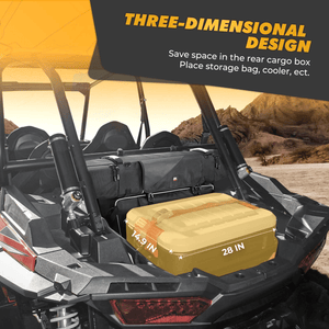 Upgraded 1680D Rear Cargo Bag for Polaris RZR XP 1000 2014-2023 by Kemimoto B0113-10401BK Cargo Basket B0113-10401BK Kemimoto