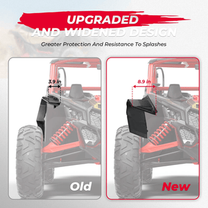 Upgraded Extended Fender Flares for Can-Am Maverick X3 / X3 Max by Kemimoto B0103-00202BK Fender Flare B0103-00202BK Kemimoto