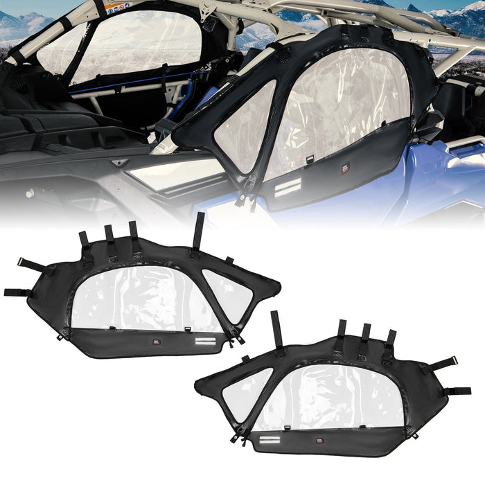 Upgraded Soft Cab Enclosure Upper Doors for Can-Am Maverick X3 by Kemimoto