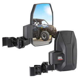 Upgraded UTV Wider Pro-Fit Side Mirrors for Polaris / Can-Am by Kemimoto B0106-07102BK Side View Mirror B0106-07102BK Kemimoto