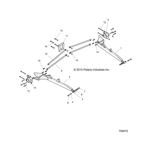 Upper Assembly, Radius Rod, Bri by Polaris 1543377-133 OEM Hardware P1543377-133 Off Road Express