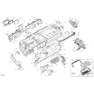 Upper Dashboard Assy by Can-Am 715007216 OEM Hardware 715007216 Off Road Express Peach St