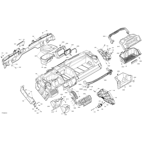 Upper Dashboard Assy by Can-Am