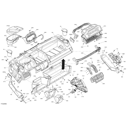 Upper Dashboard Kit by Can-Am