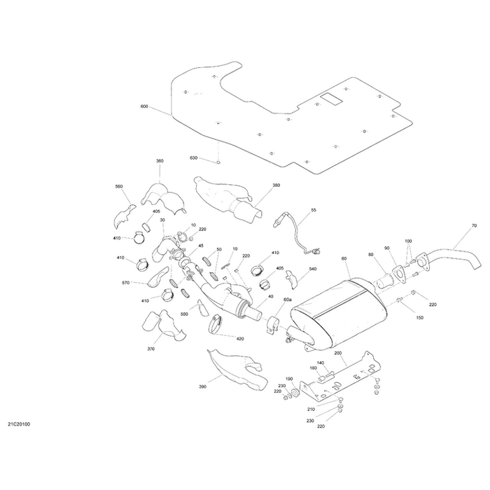 Upper Heat Shield by Can-Am