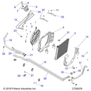 Upper Hose, Rad by Polaris 5416209 OEM Hardware P5416209 Off Road Express